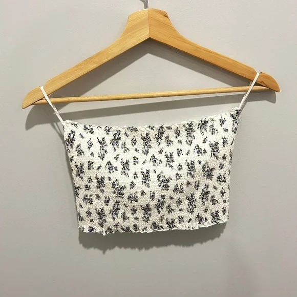 Garage Ruched Floral Tube Top - Picture 2 of 6